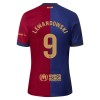 Officiële Voetbalshirt + Korte Broek FC Barcelona Lewandowski 9 Thuis 2024-25 - Kids